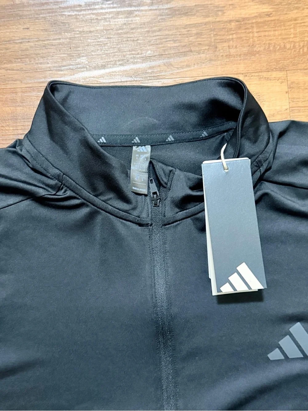 adidas Men’s Black Long-Sleeve Quarter Zip Pullover